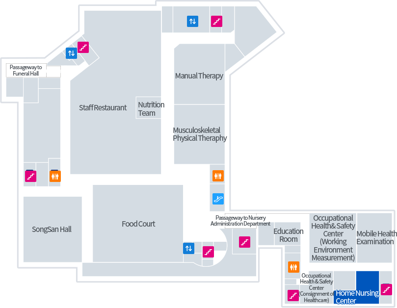 가정간호센터 층별안내 이미지