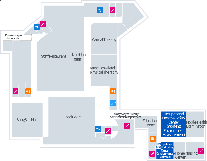 직업환경의학과 층별안내 이미지