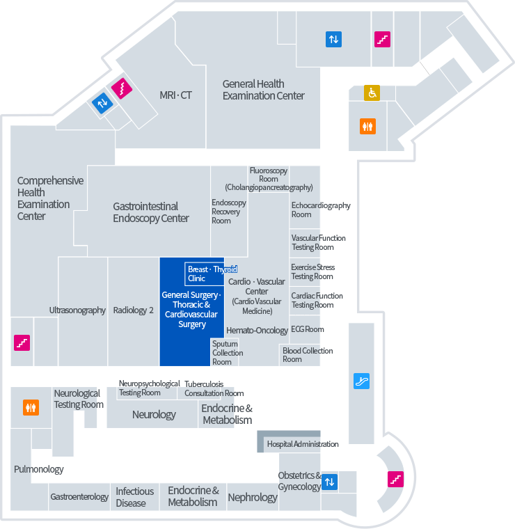 흉부외과 층별안내 이미지