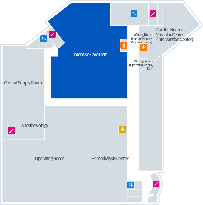 중환자의학과 층별안내 이미지